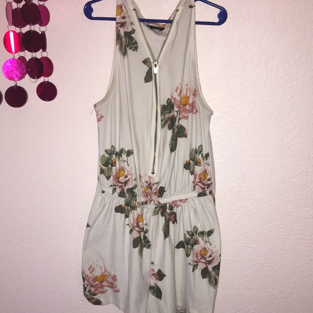 Rue21 Floral Romper | Half Zip